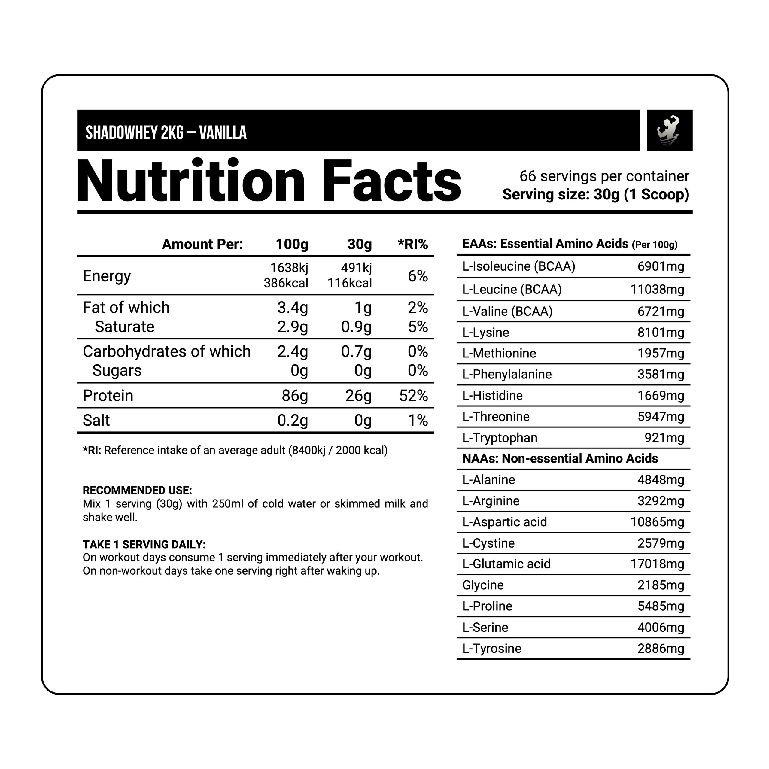 Shadowhey Protein dorian yates 2 kilos-1