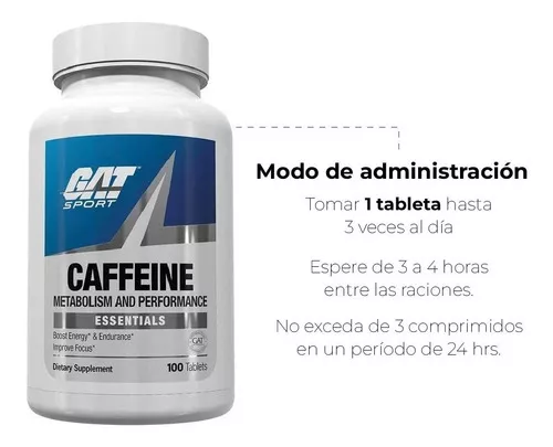 Cafeína de 100 pastillas GAT-2