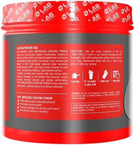Creatina lab nutritión de 500gr-2