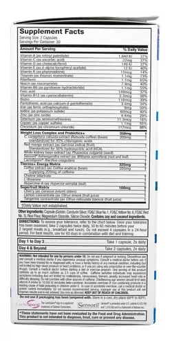Quemador de grasa + Multivitaminico hydroxycut platinum de 60 cápsulas-2